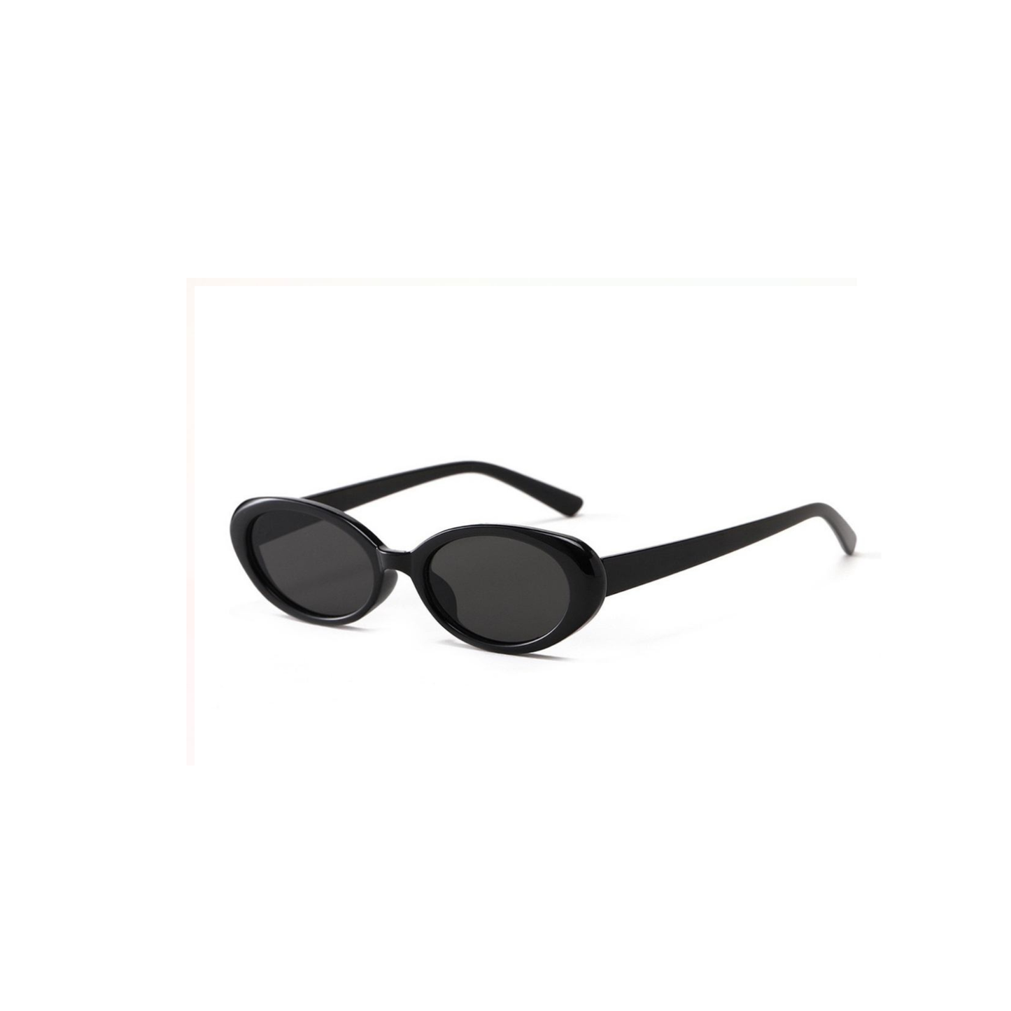 Oval Sunglasses in Black