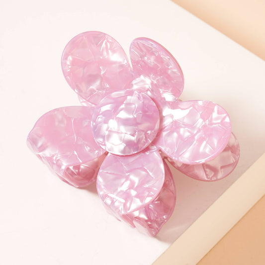 Acetate Flower Shape Hair Claw