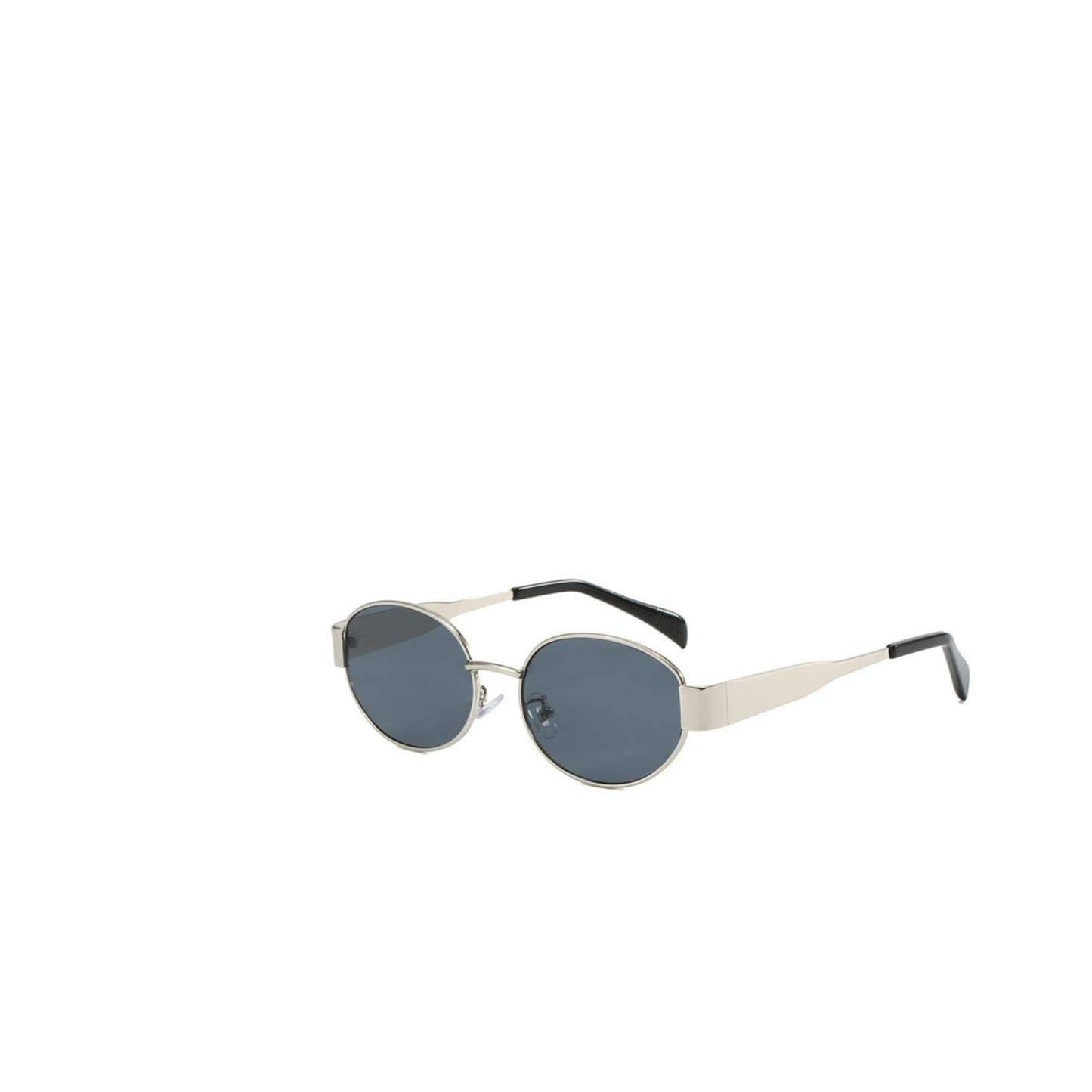 Retro Round Metal Sunglasses in Gold / Green
