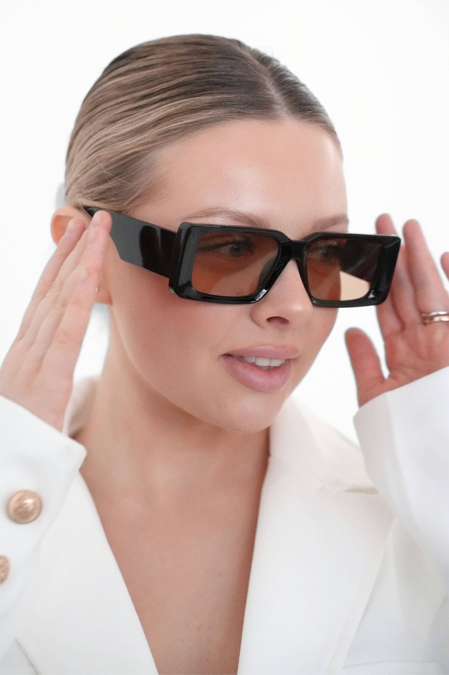 Rectangle Sunglasses in Tortoise