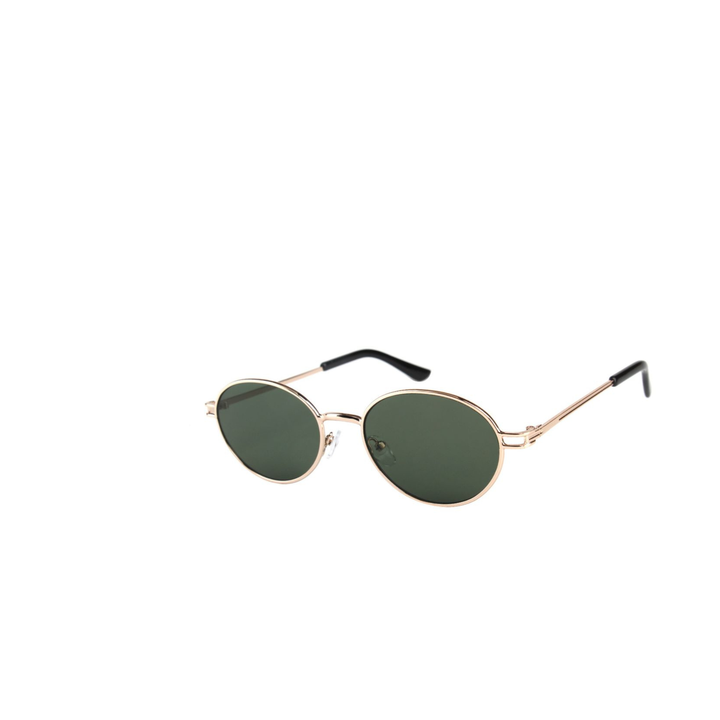 Metal Oval Sunglasses in Gold