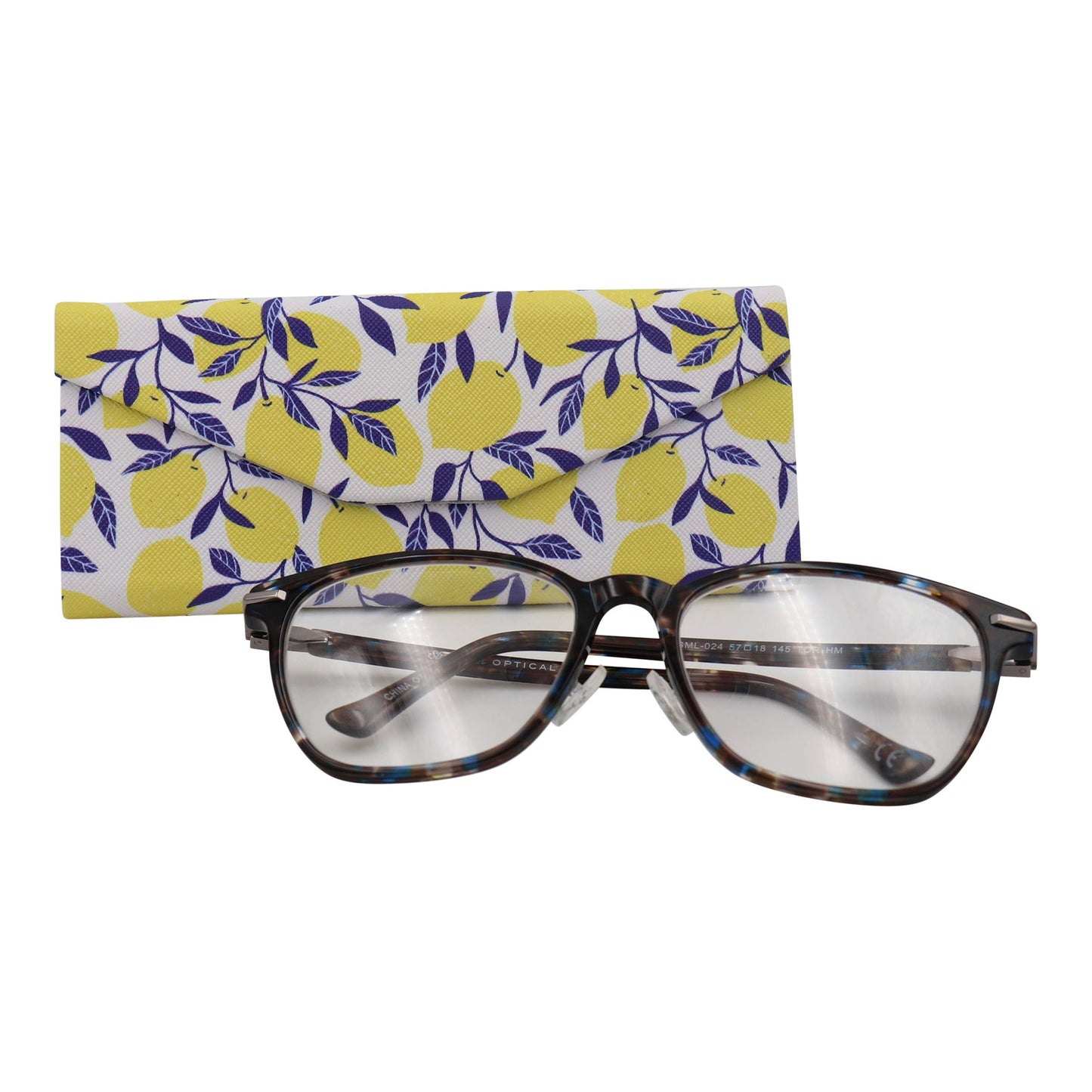Lemon / Lime Glasses Case – Cute Fruits – Vegan Leather