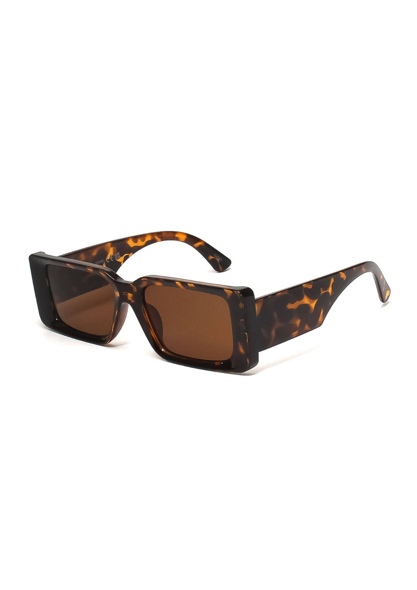 Rectangle Sunglasses in Tortoise