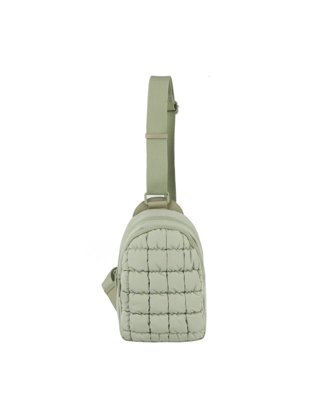 Metro Muse Puffy Quilted Nylon Sling Crossbody Bag