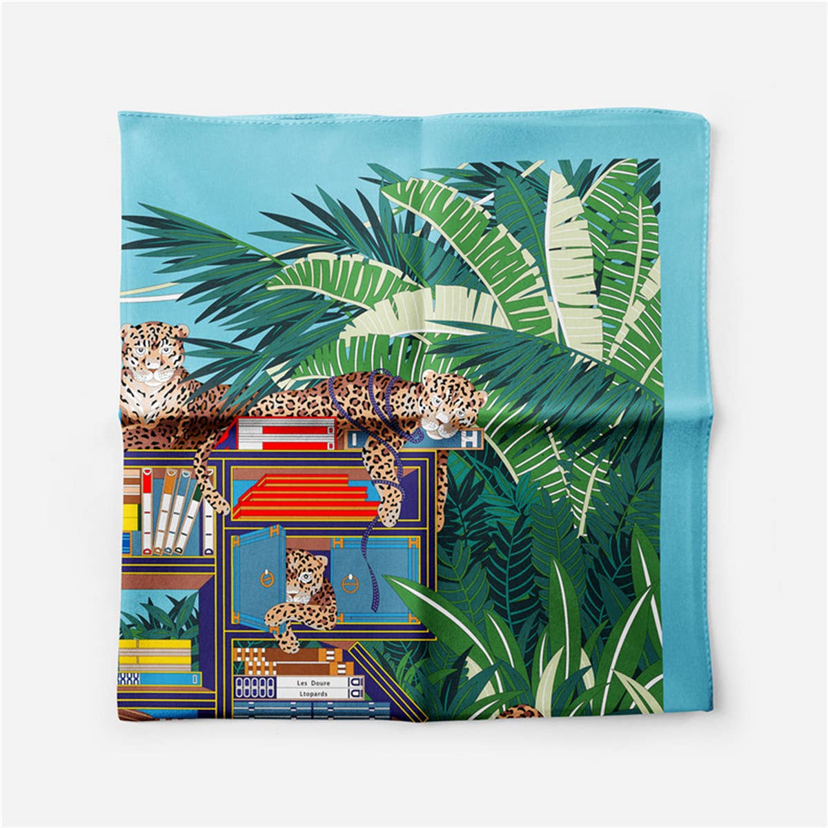Green Silk Scarf – Versatile Neck Tie & Hair Acces_CWASC0659