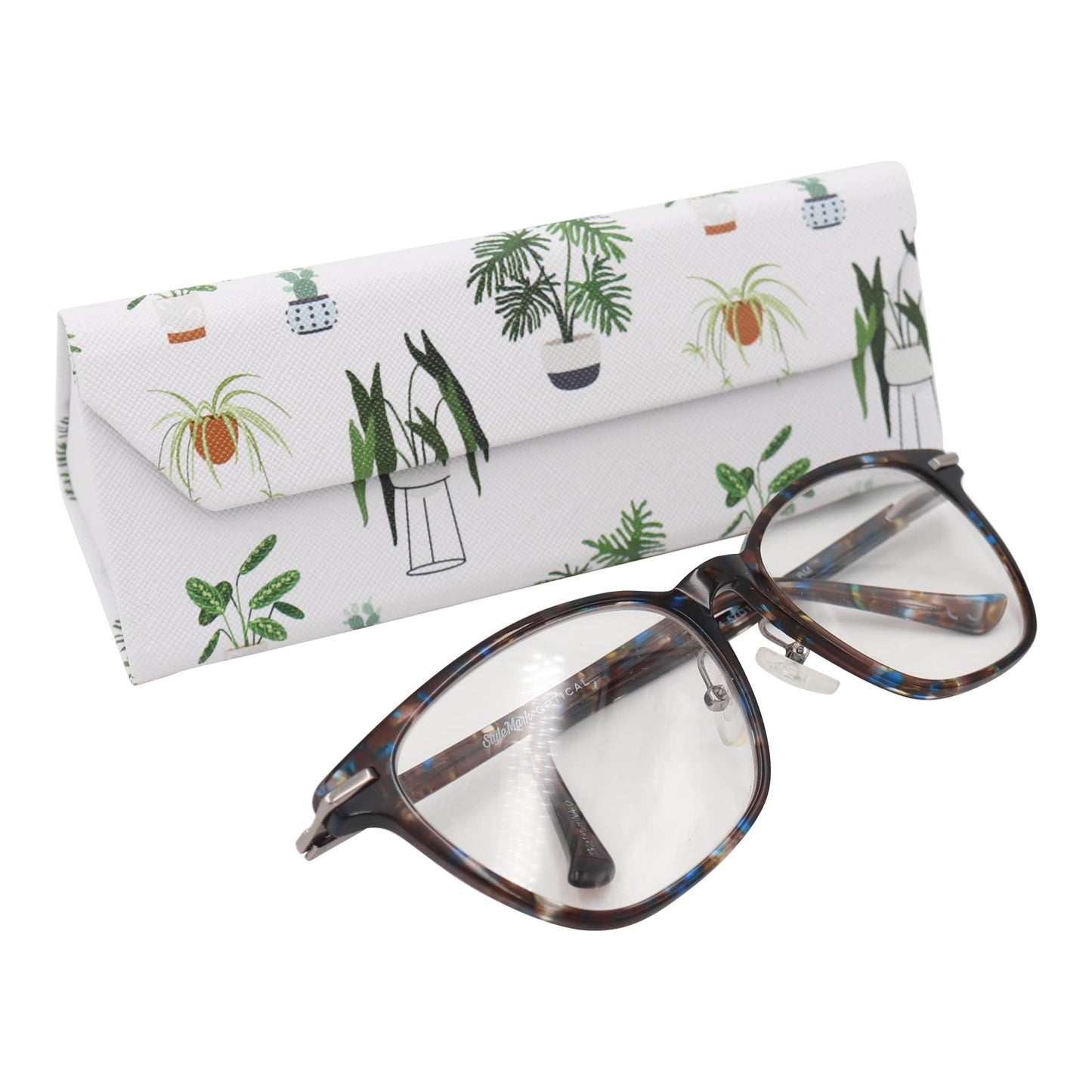 Glasses Case With Cleaning Cloth for Eyeglasses, Sunglasses