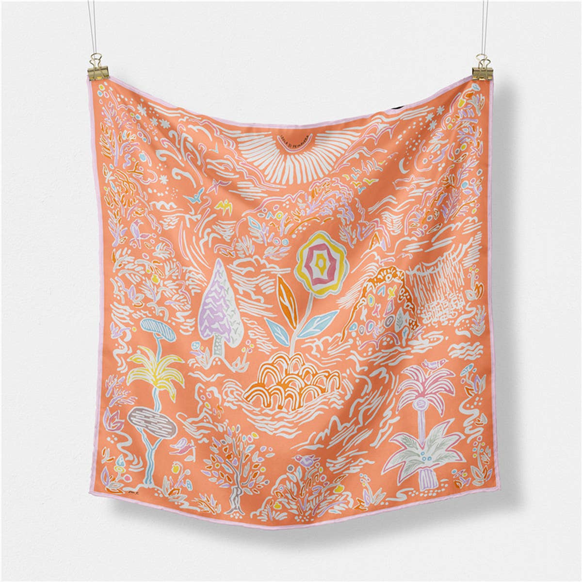 Sweet Satin Square Scarf for Women