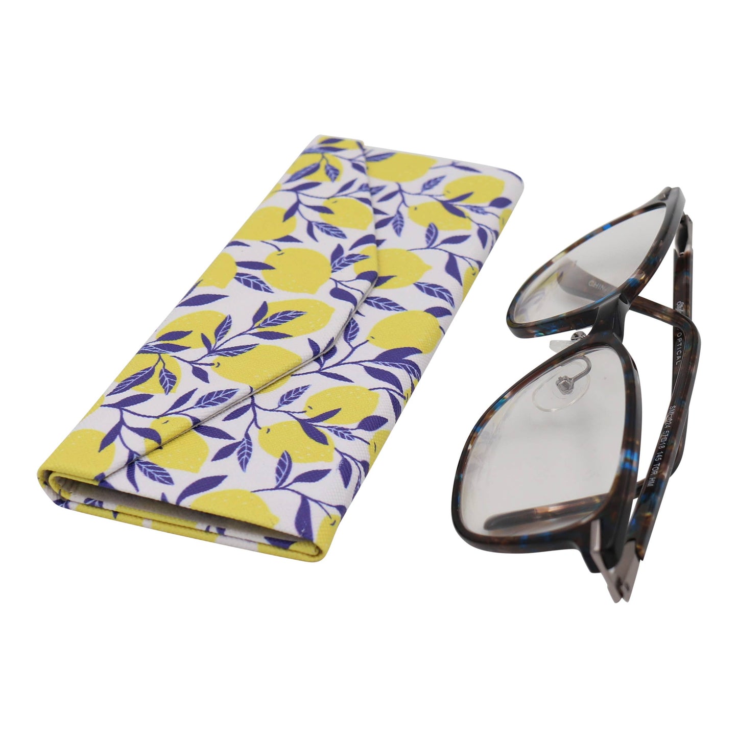 Lemon / Lime Glasses Case – Cute Fruits – Vegan Leather