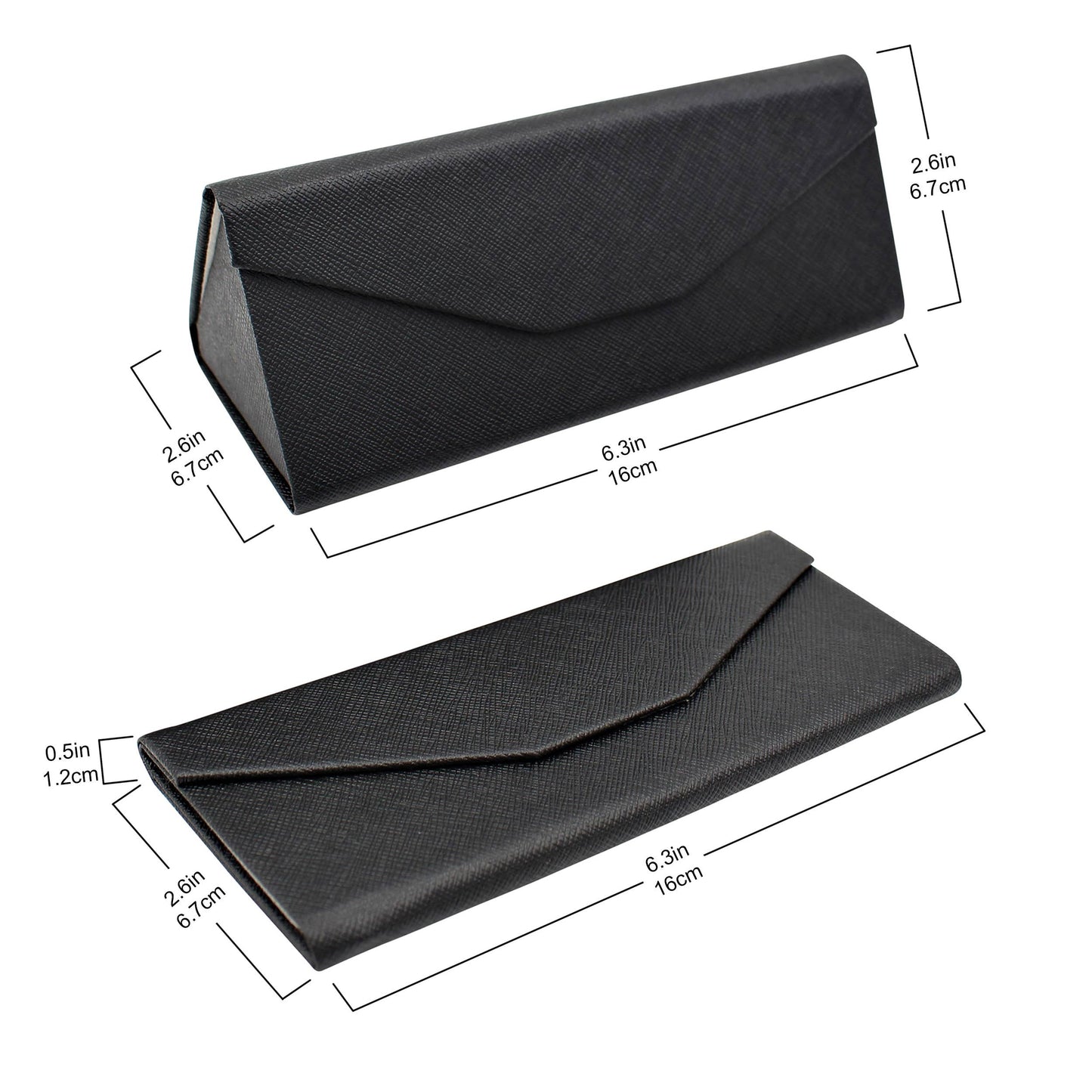 Eco Leather Solid Color Glasses Case