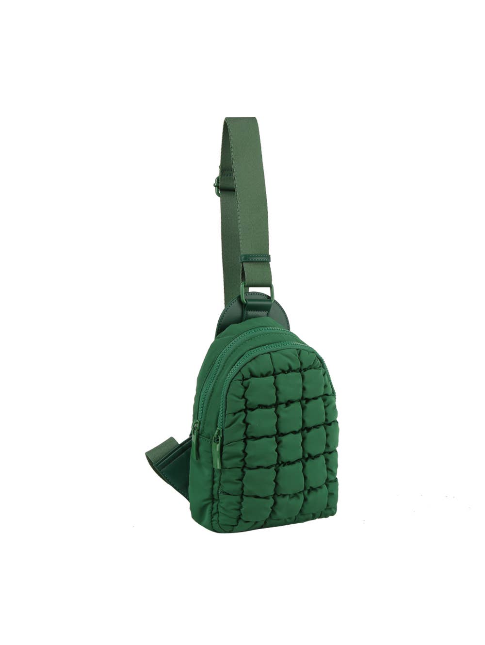 Metro Muse Puffy Quilted Nylon Sling Crossbody Bag