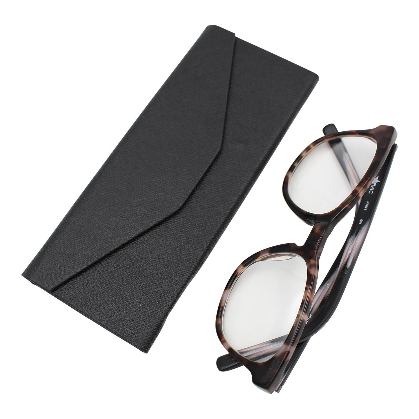 Eco Leather Solid Color Glasses Case