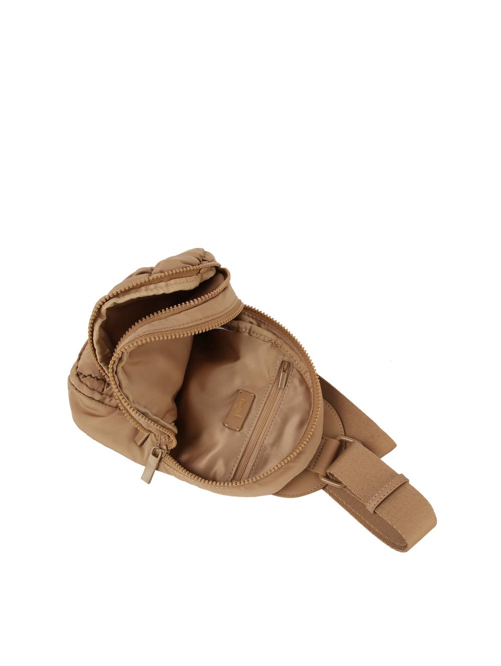 Metro Muse Puffy Quilted Nylon Sling Crossbody Bag