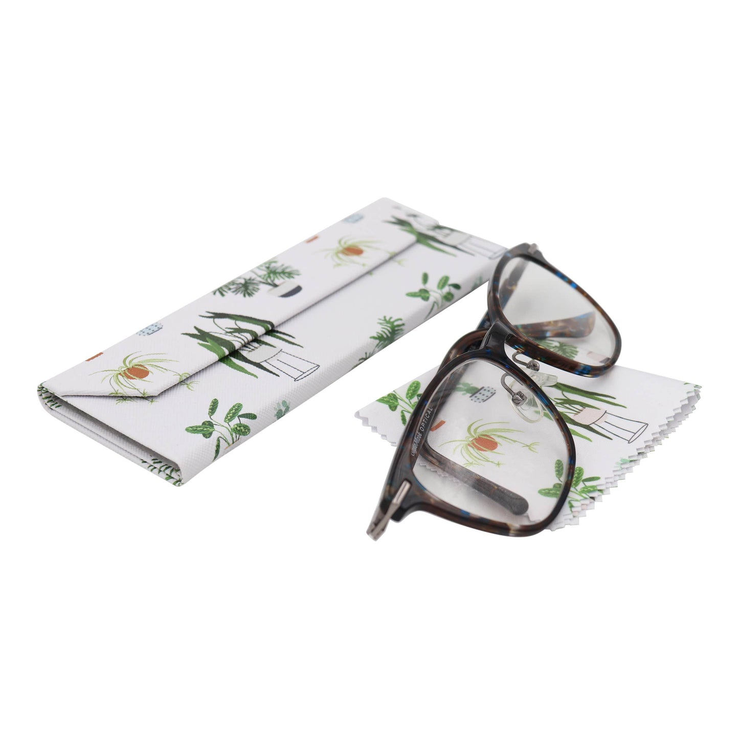 Glasses Case With Cleaning Cloth for Eyeglasses, Sunglasses