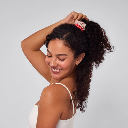 Ruched Satin Scrunchies 5pc Set