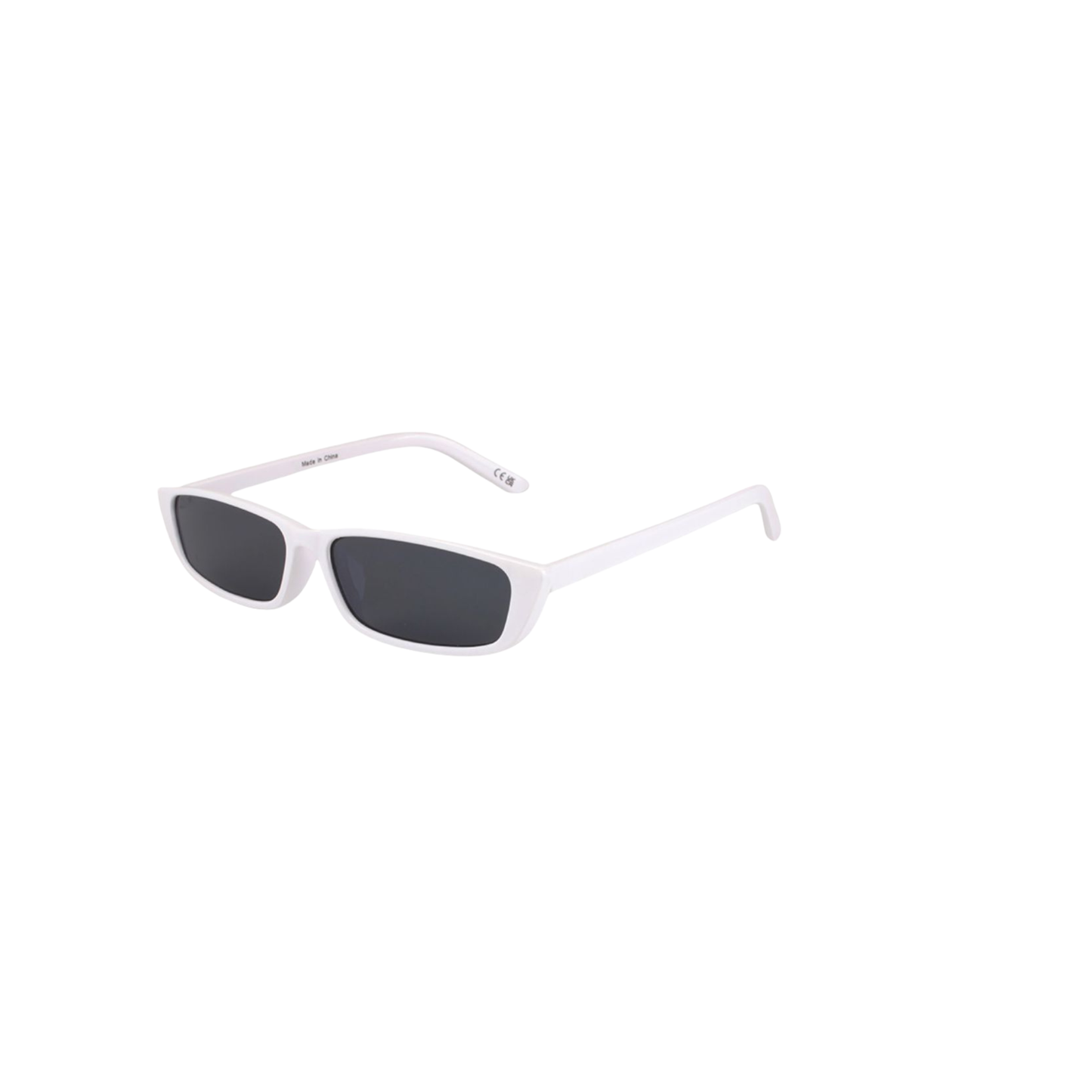 Slim Rectangle Sunglasses in Black
