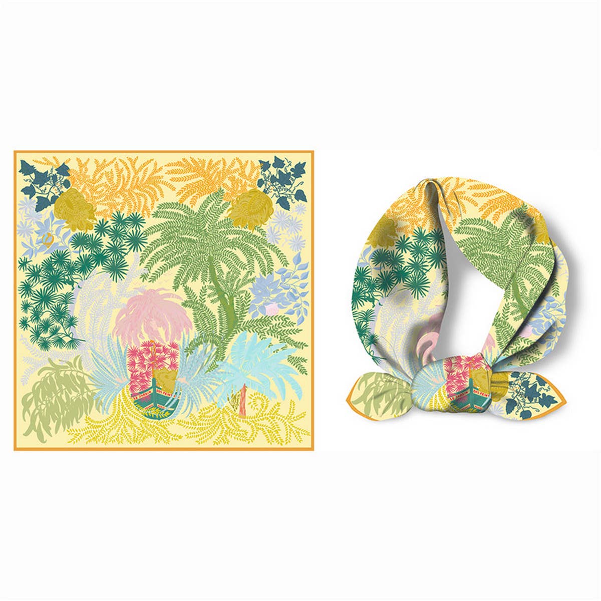 Silky Satin Square Scarf