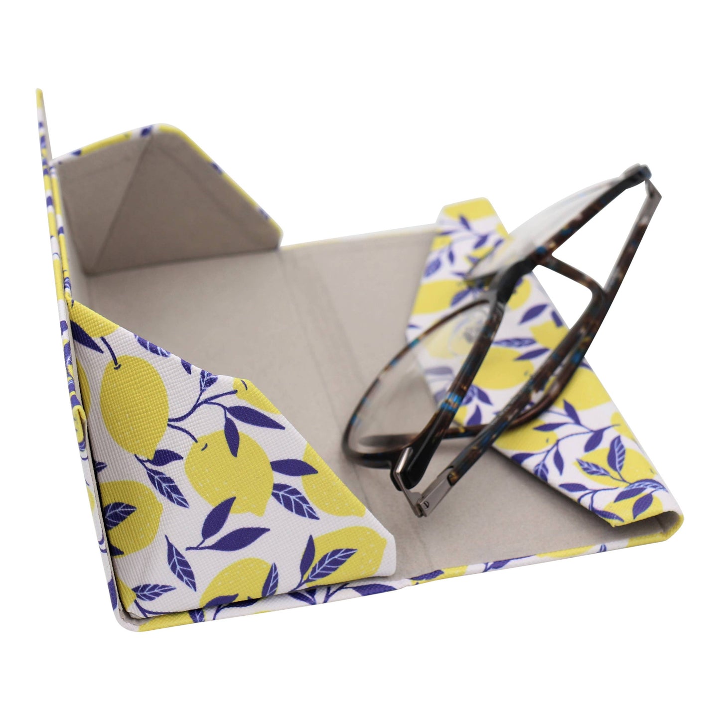 Lemon / Lime Glasses Case – Cute Fruits – Vegan Leather