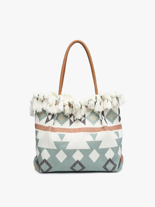 Madison Handwoven Aztec Tote Bag