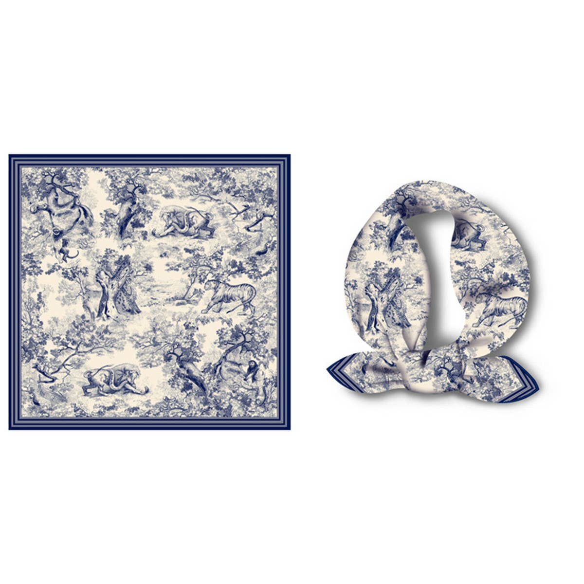 Versatile Square Scarf – Hair Tie&Bag Wrap Ribbon_CWASC0650