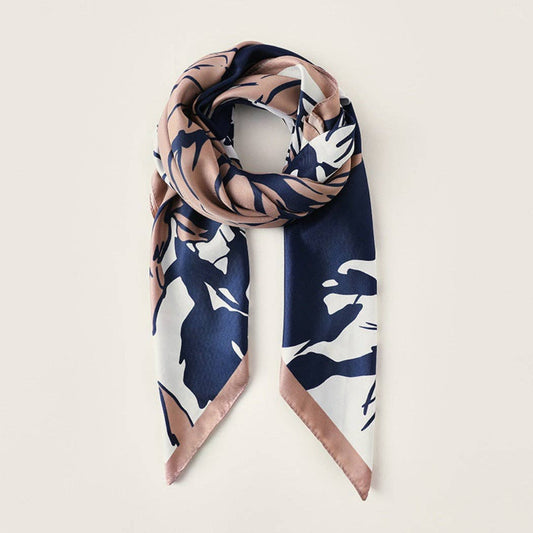 Rose Pattern Square Scarf