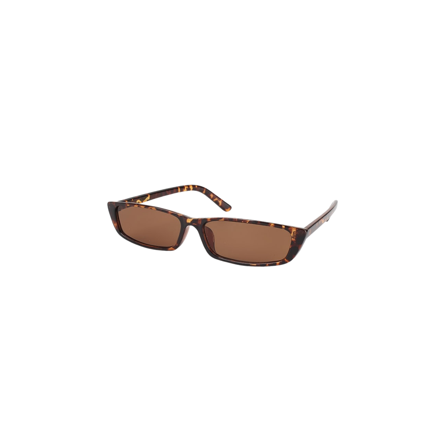 Slim Rectangle Sunglasses in Black