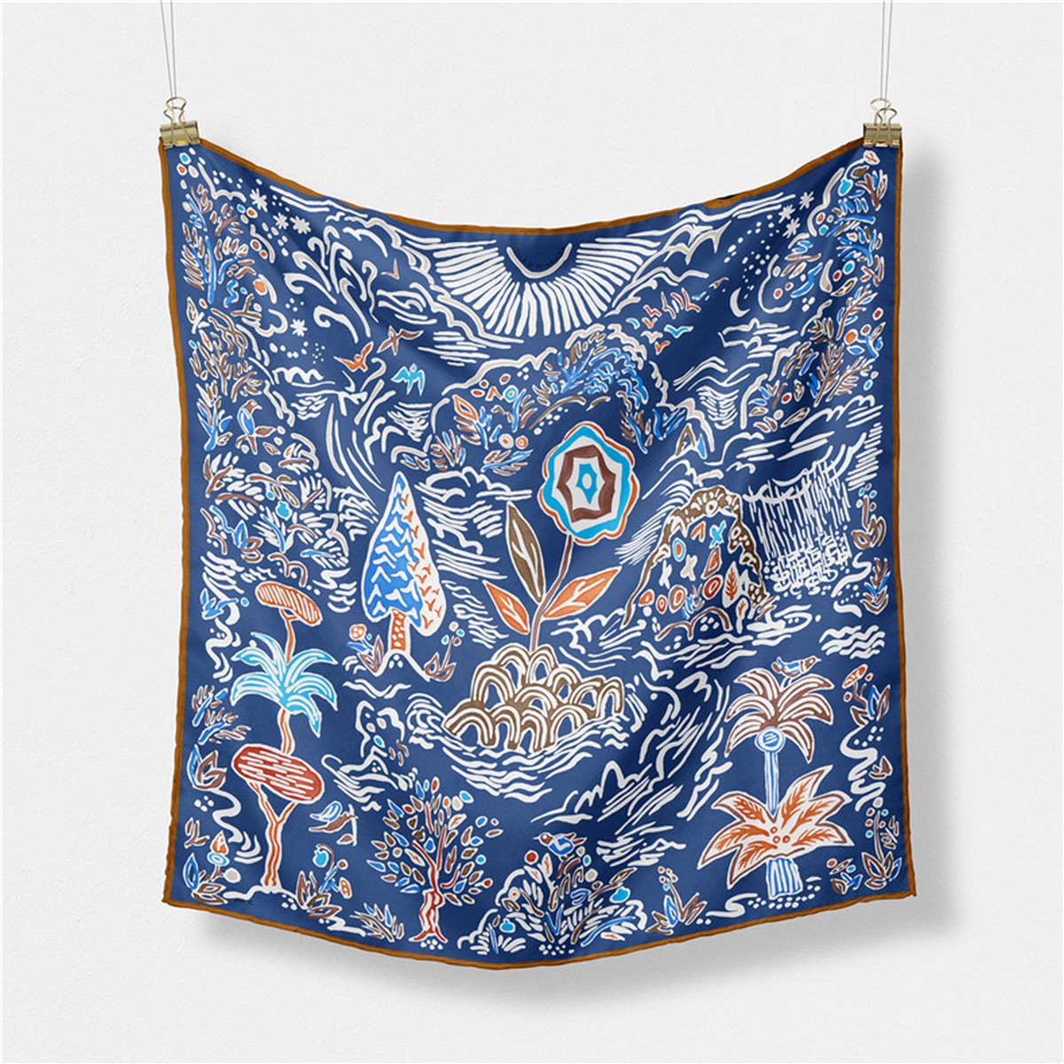 Sweet Satin Square Scarf for Women