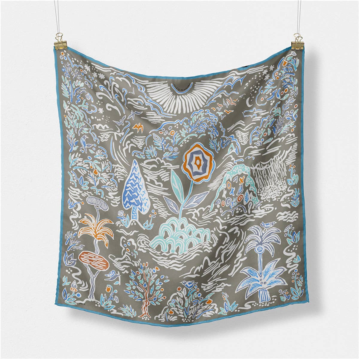 Sweet Satin Square Scarf for Women