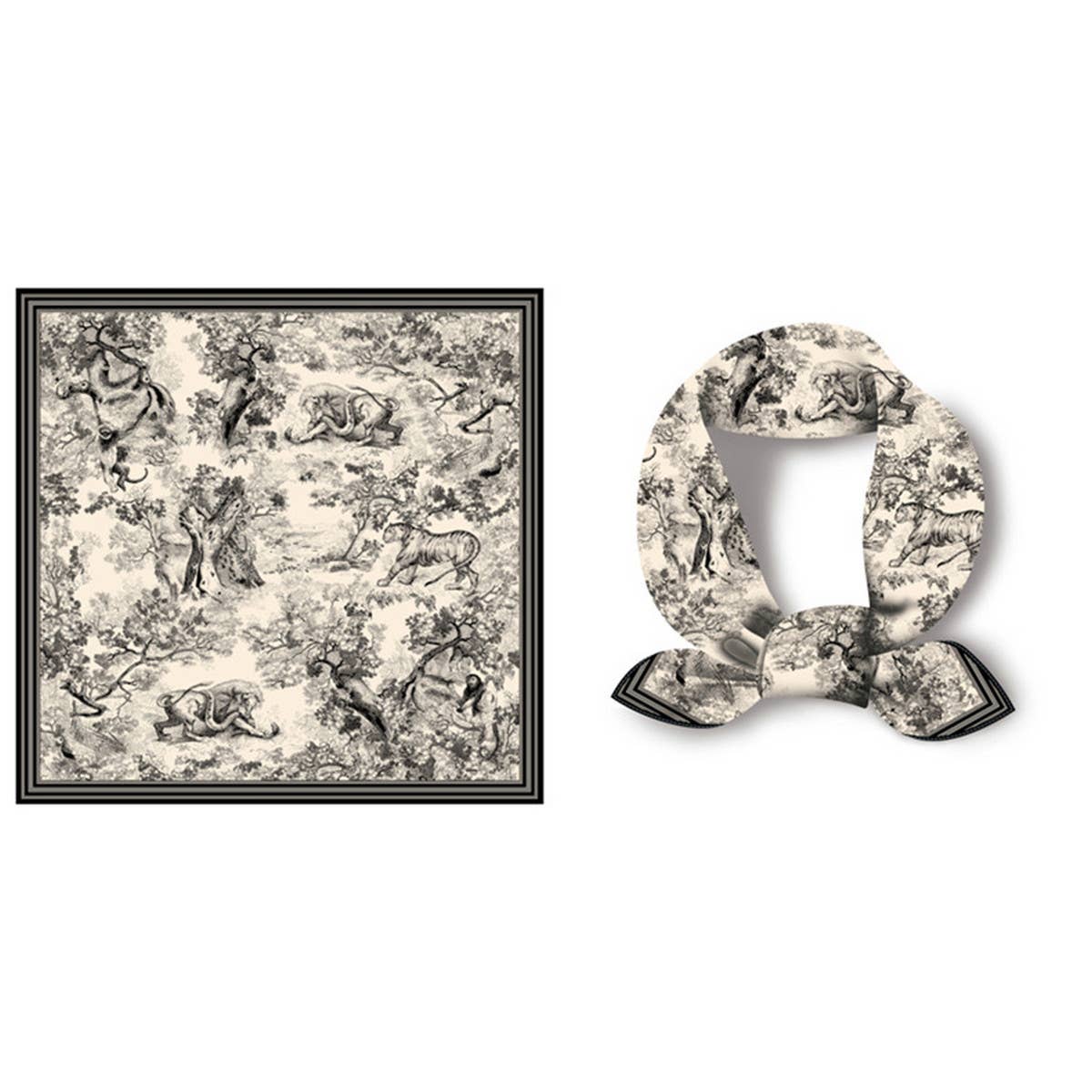 Versatile Square Scarf – Hair Tie&Bag Wrap Ribbon_CWASC0650