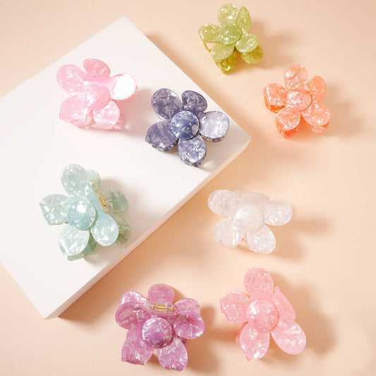 Acetate Flower Shape Hair Claw
