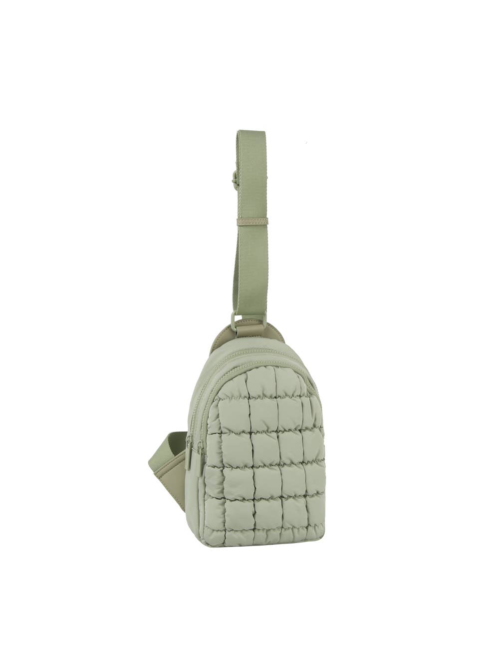 Metro Muse Puffy Quilted Nylon Sling Crossbody Bag